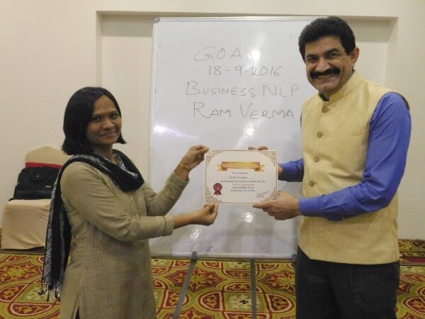 nlp master practitioner training in goa